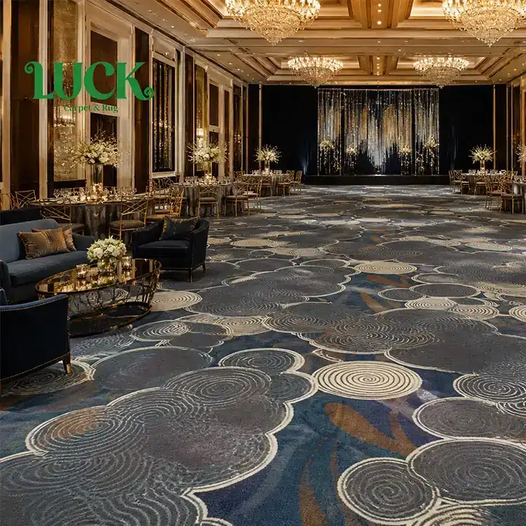 Thảm len in từ tường đến tường cho phòng khiêu vũ
